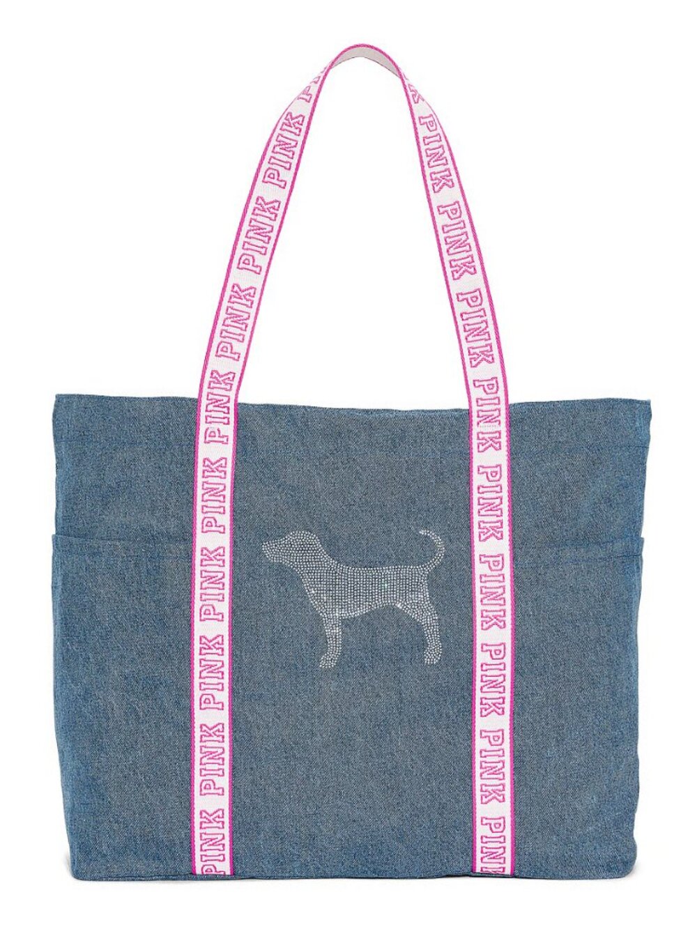 VS PINK Diamanté Denim Tote Bag NWT